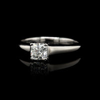 Tiffany & Co. Platinum Estate Lucida Diamond Engagement Ring