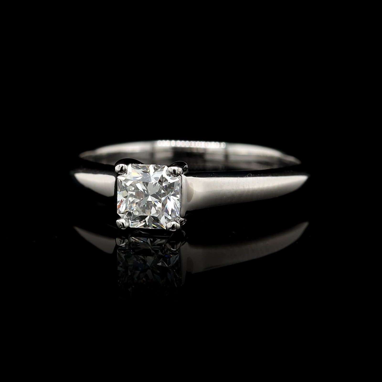 Tiffany & Co. Platinum Estate Lucida Diamond Engagement Ring