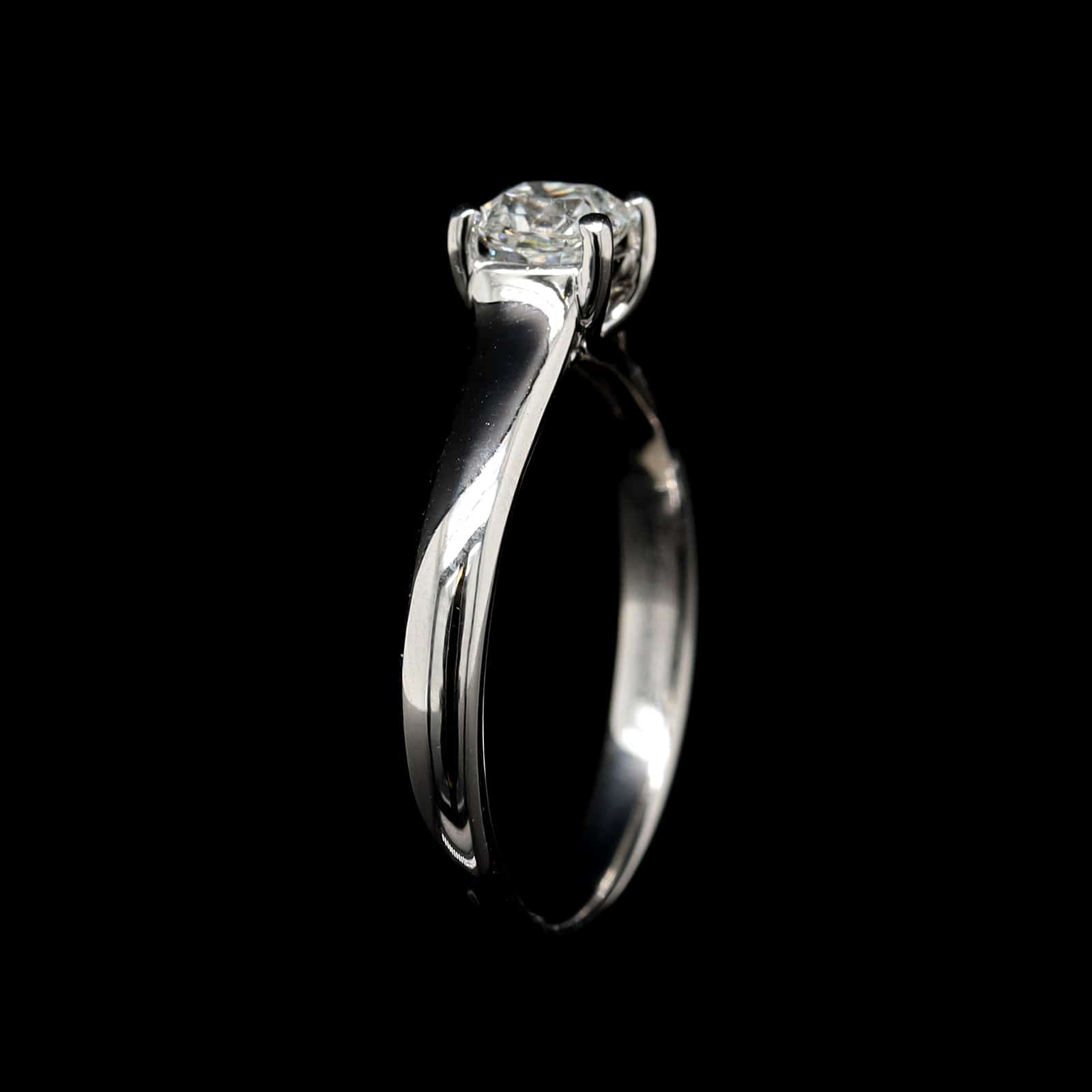 Tiffany & Co. Platinum Estate Lucida Diamond Engagement Ring