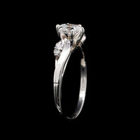14K White Gold Estate Diamond Engagement Ring