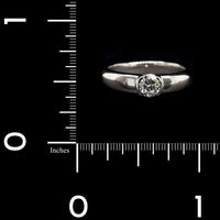 Tiffany & Co. Platinum Estate Diamond Etoile Engagement Ring