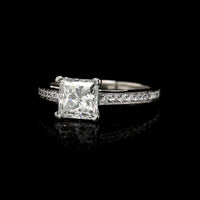 Tiffany & Co. Platinum Estate Diamond Grace Engagement Ring
