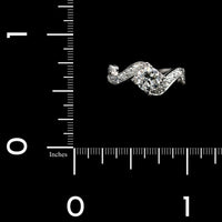 Vintage Platinum Estate Diamond Solitaire Engagement Ring