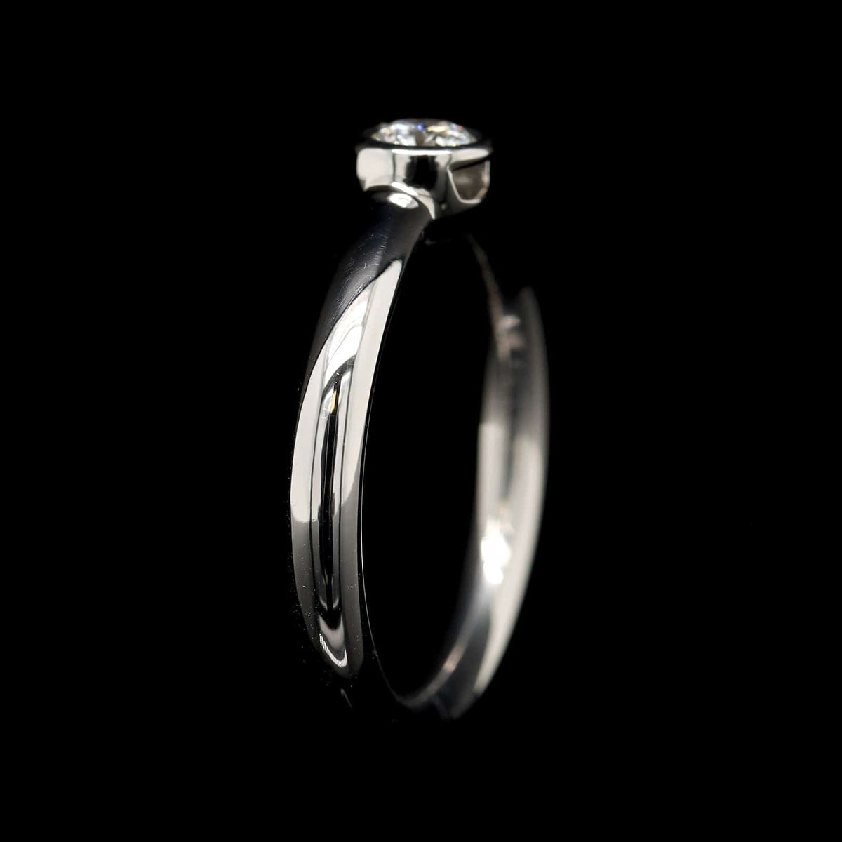 Tiffany & Co. Platinum Estate Diamond Solitaire Engagement Ring