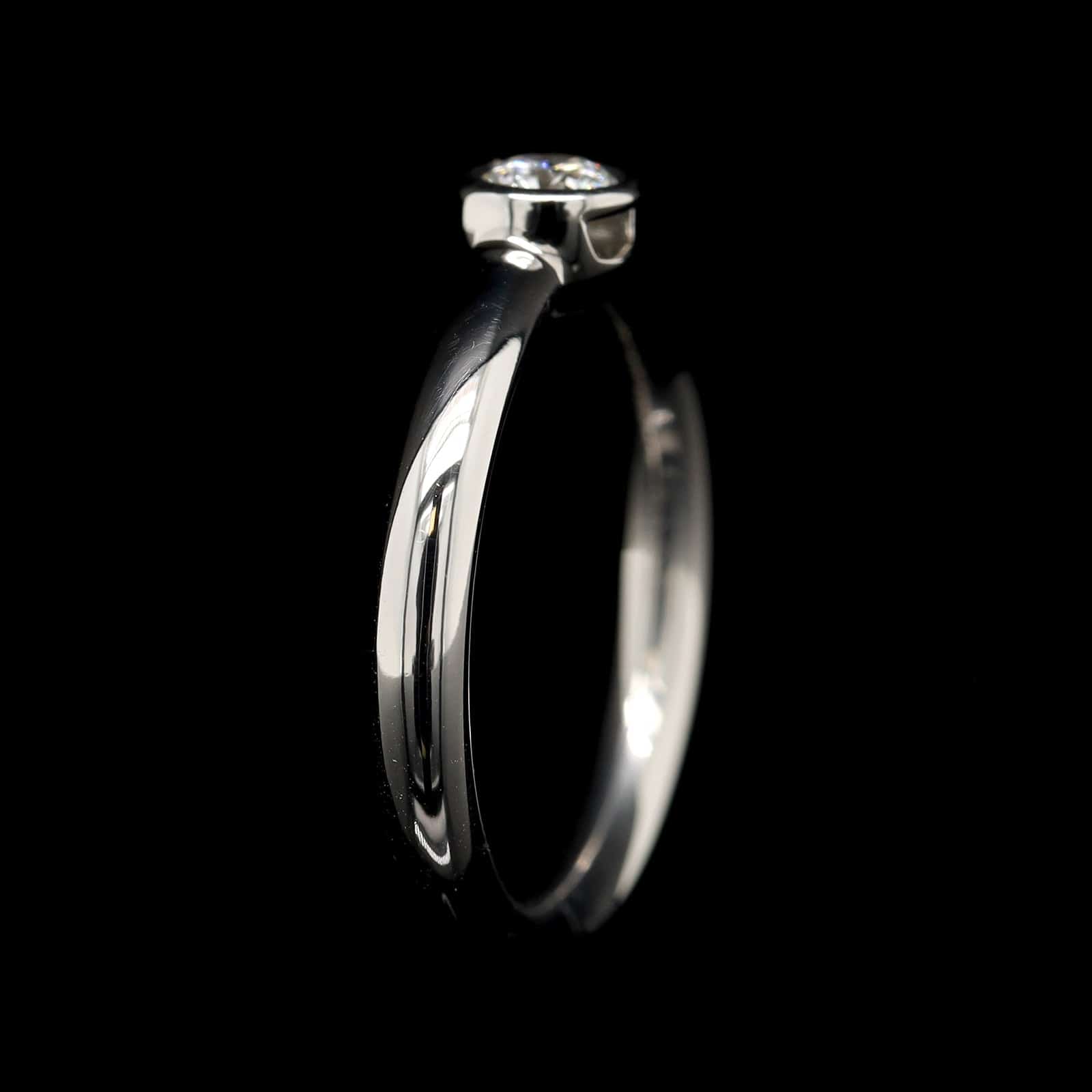 Tiffany & Co. Platinum Estate Diamond Solitaire Engagement Ring