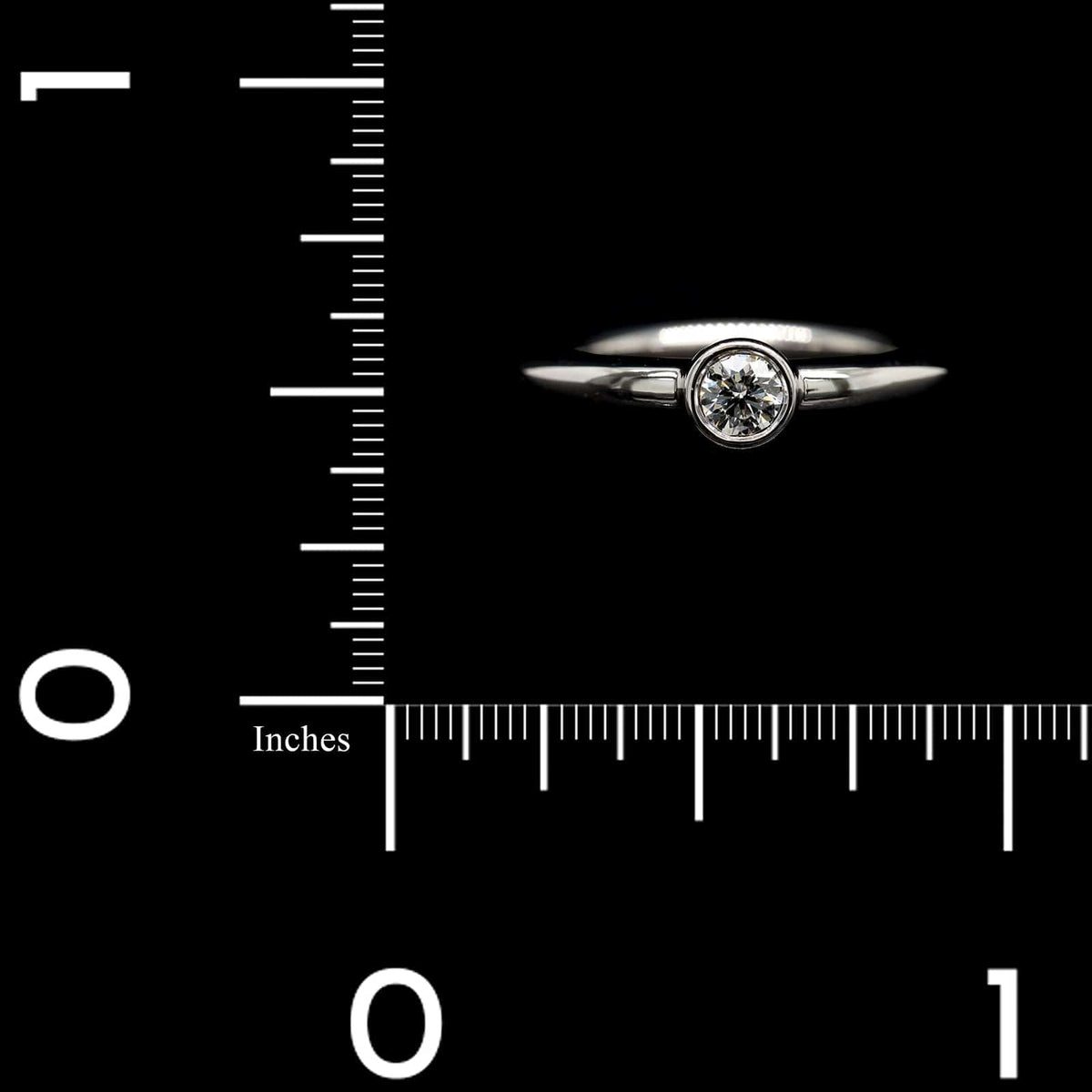 Tiffany & Co. Platinum Estate Diamond Solitaire Engagement Ring