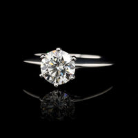 Tiffany & Co. Platinum Estate Diamond Solitaire Engagement Ring