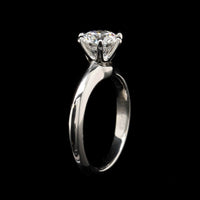 Tiffany & Co. Platinum Estate Diamond Solitaire Engagement Ring