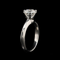 Tiffany & Co. Platinum Estate Diamond Solitaire Engagement Ring