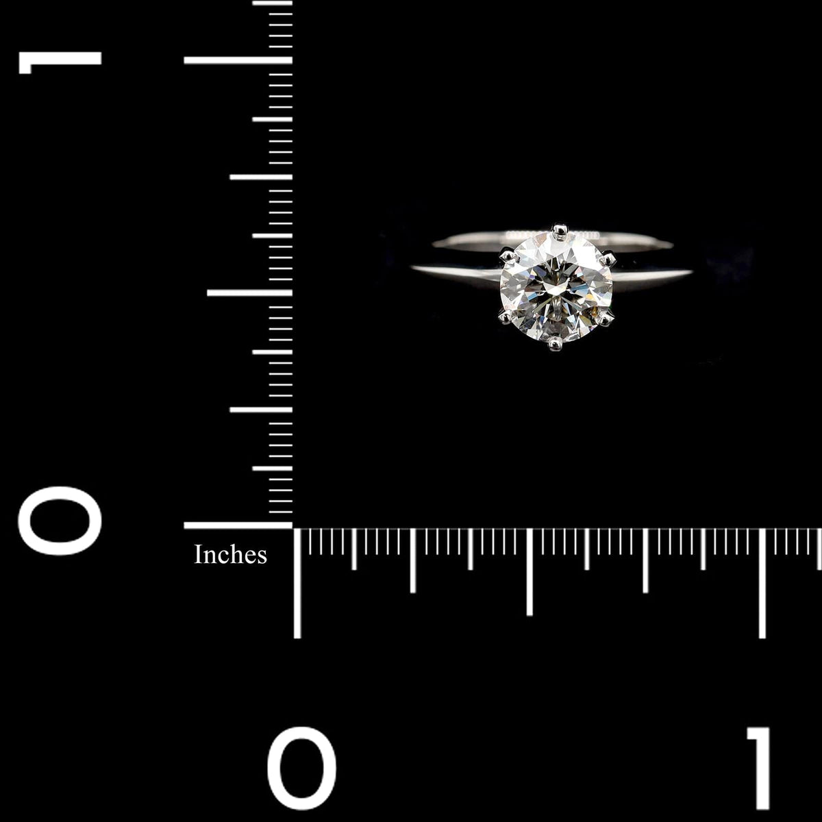 Tiffany & Co. Platinum Estate Diamond Solitaire Engagement Ring