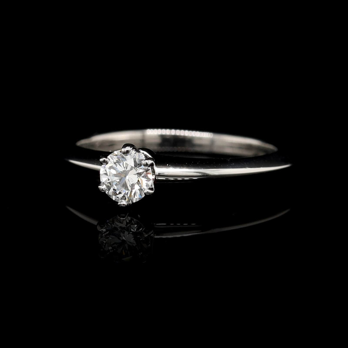 Tiffany & Co. Platinum Diamond Solitaire Engagement Ring