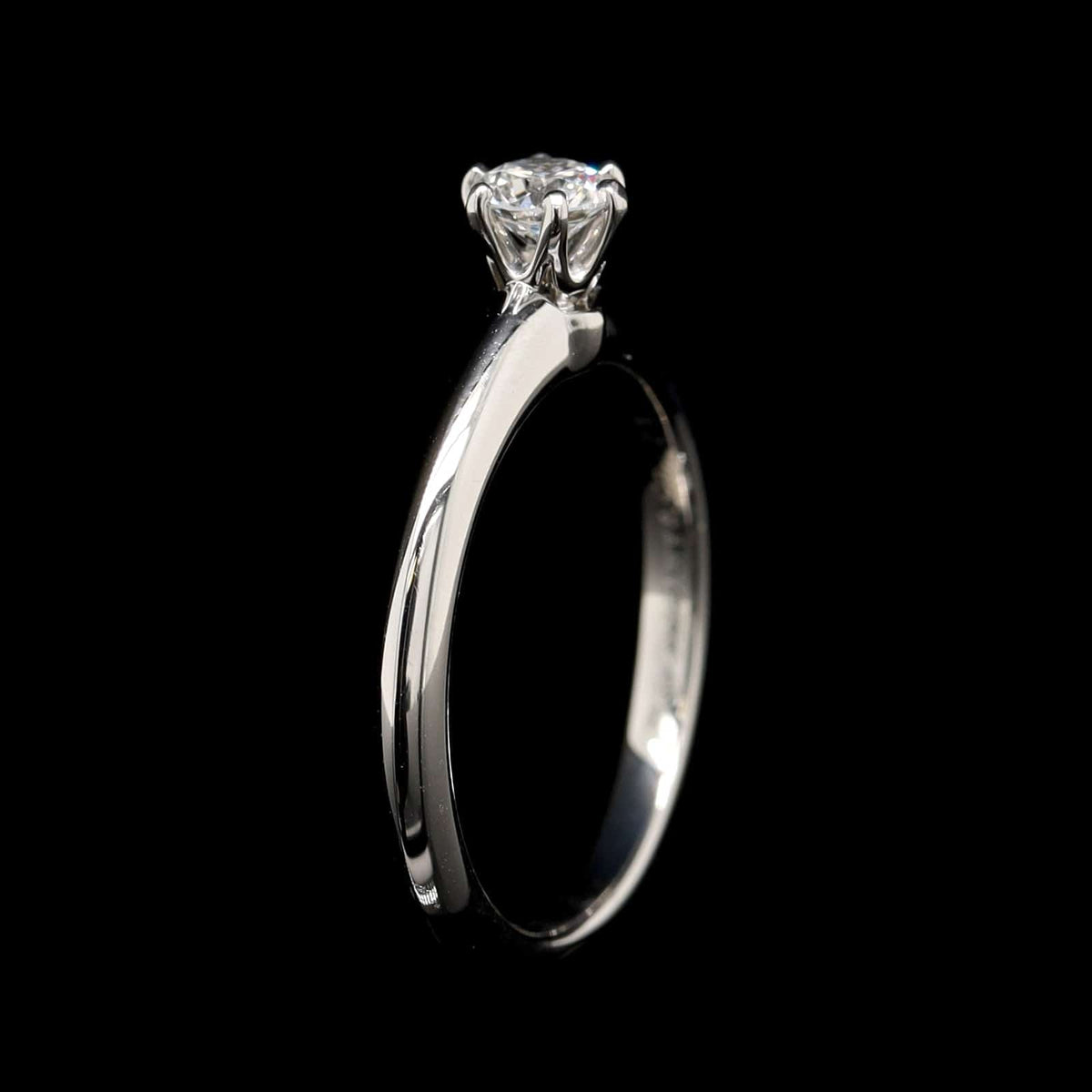 Tiffany & Co. Platinum Diamond Solitaire Engagement Ring