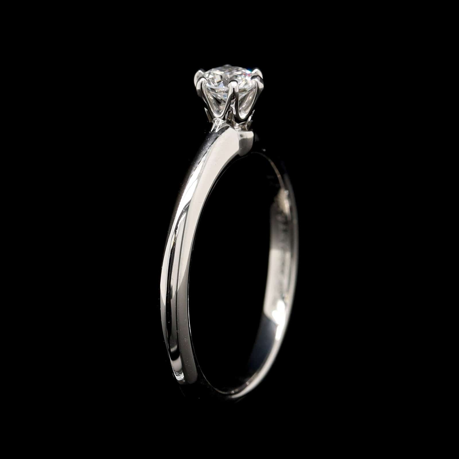 Tiffany & Co. Platinum Diamond Solitaire Engagement Ring