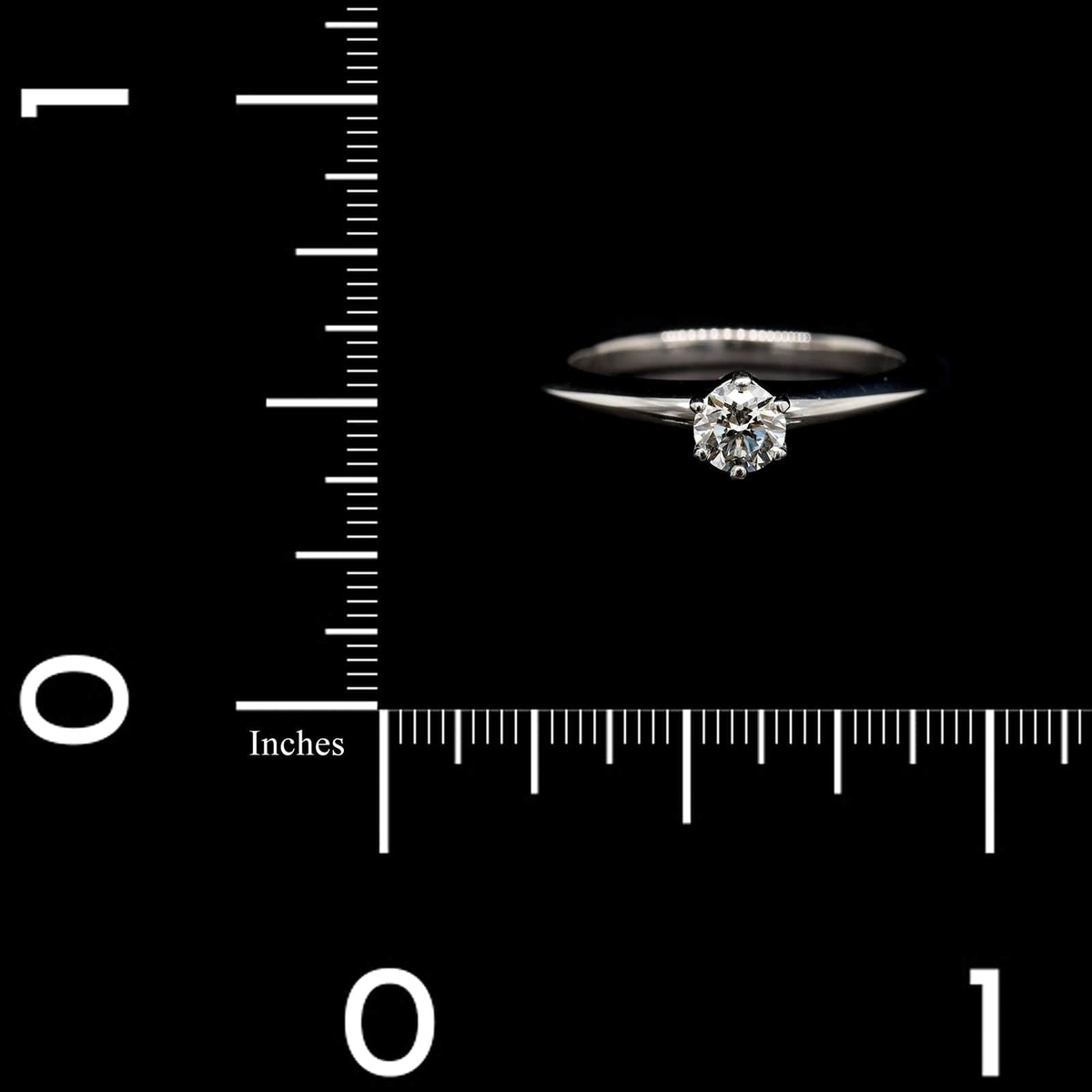 Tiffany & Co. Platinum Diamond Solitaire Engagement Ring