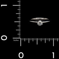 Tiffany & Co. Platinum Diamond Solitaire Engagement Ring