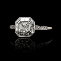Platinum Estate Diamond Engagement Ring