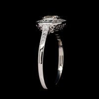 Platinum Estate Diamond Engagement Ring