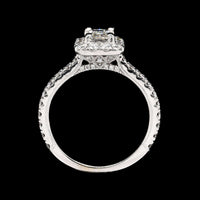 14K White Gold Estate Diamond Engagement Ring