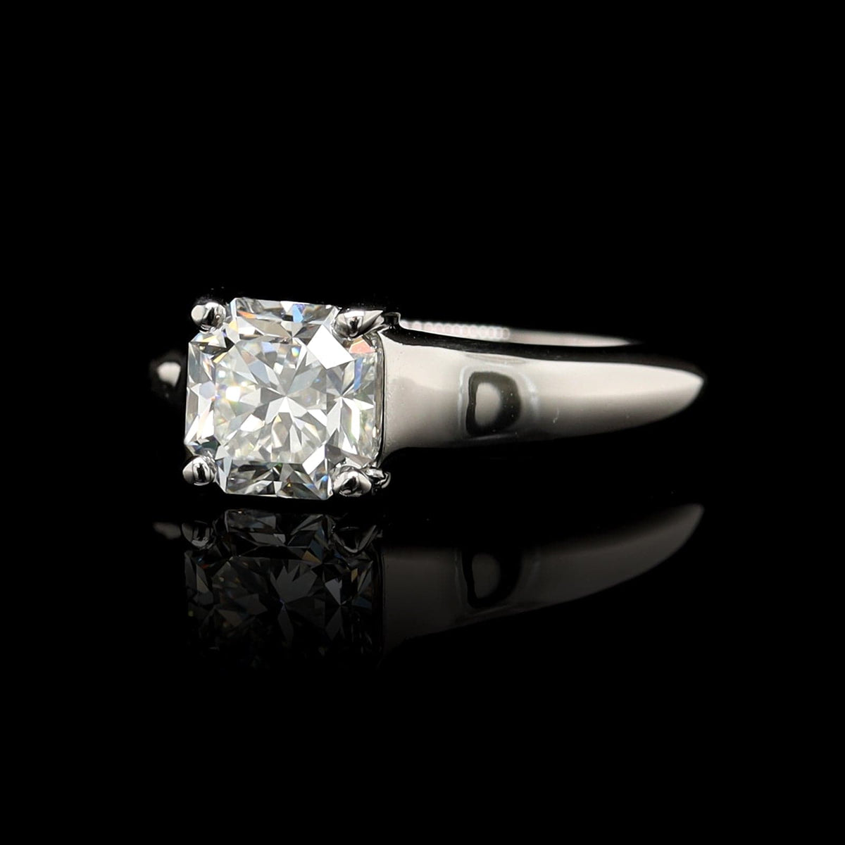 Tiffany & Co. Platinum Estate Diamond Engagement Ring
