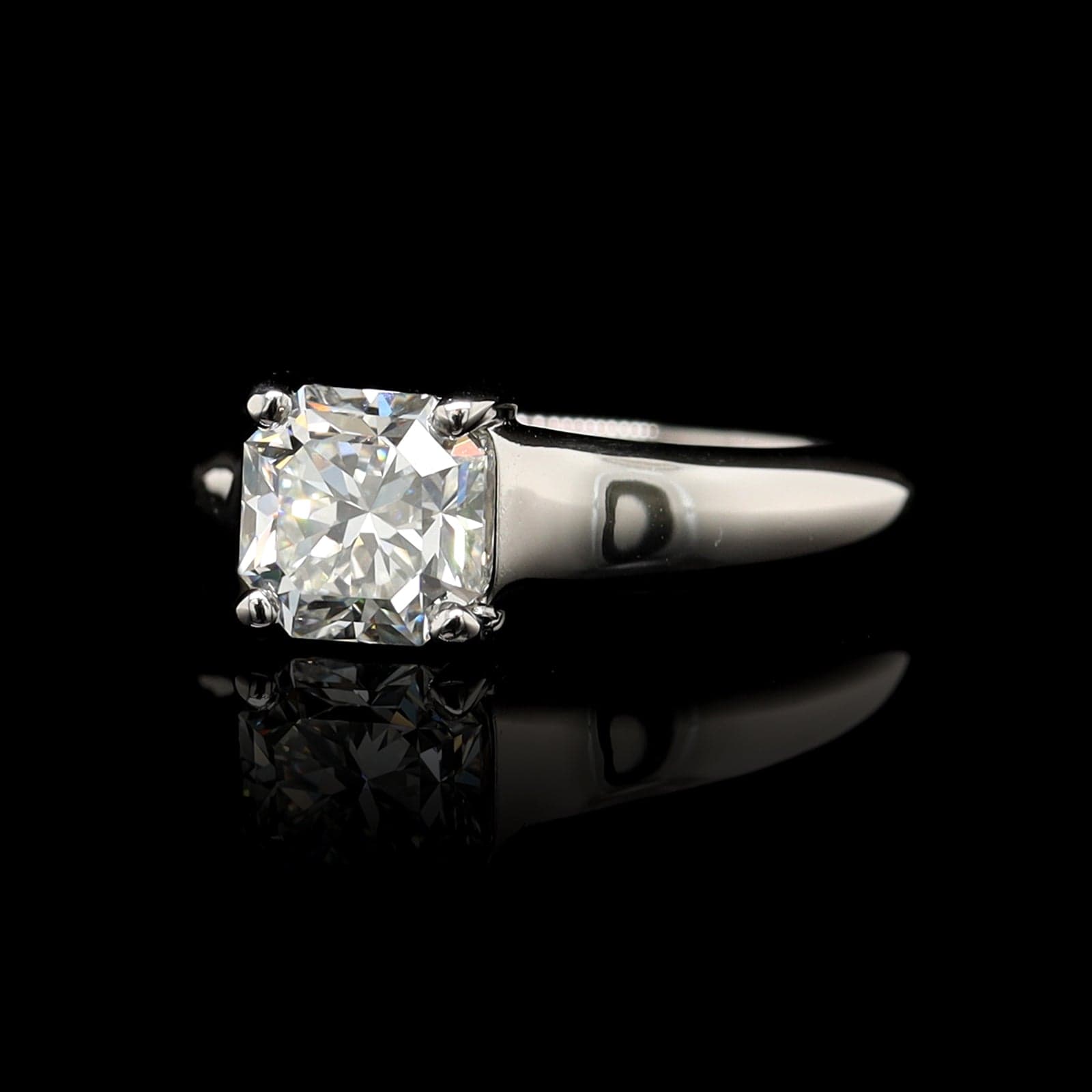 Tiffany & Co. Platinum Estate Diamond Engagement Ring