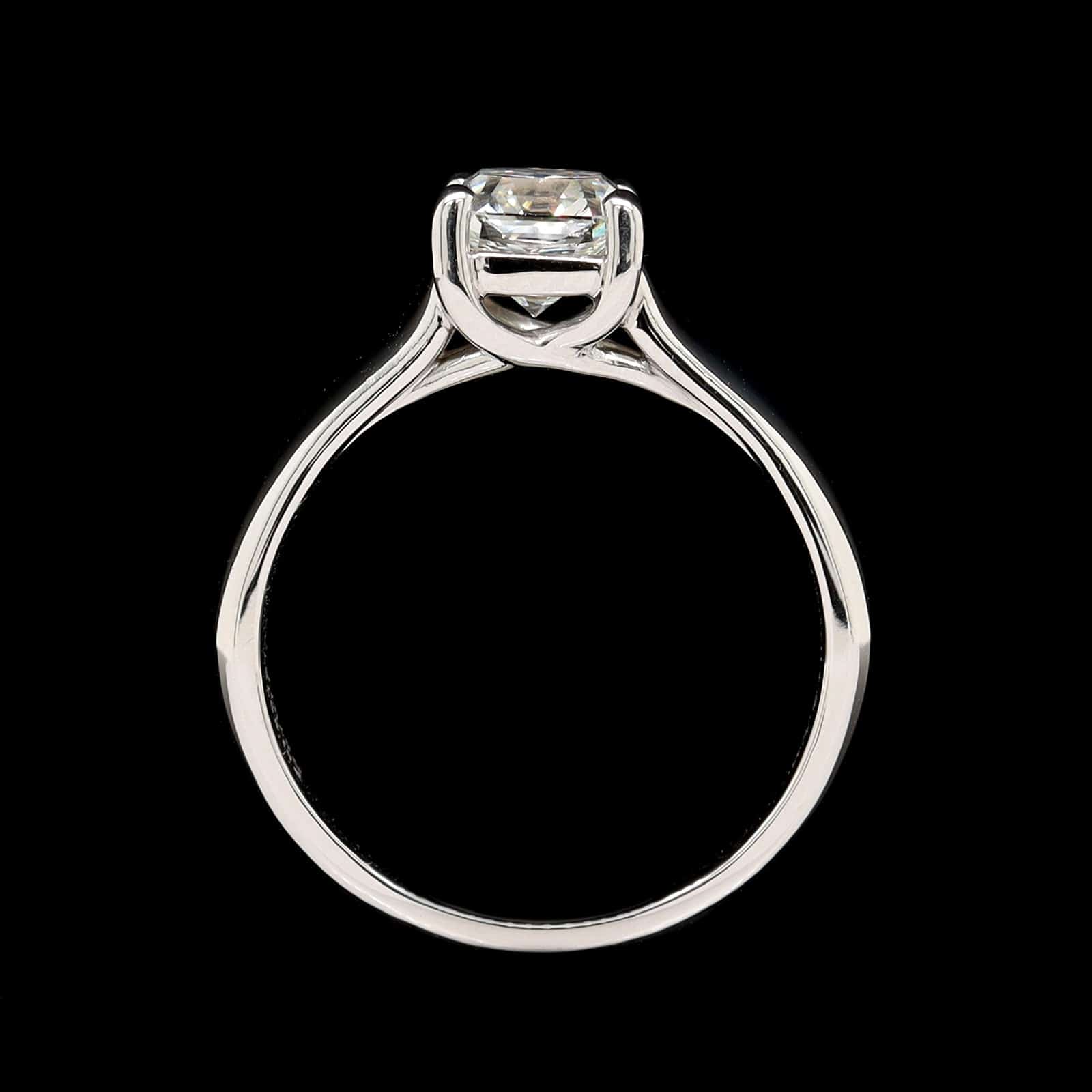 Tiffany & Co. Platinum Estate Diamond Engagement Ring