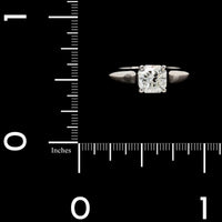 Tiffany & Co. Platinum Estate Diamond Engagement Ring