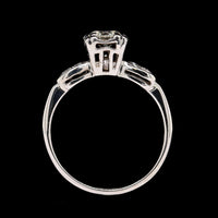Vintage 14K White Gold Estate Diamond Ring