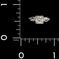 Vintage 14K White Gold Estate Diamond Ring