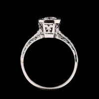 Vintage Platinum Estate Diamond Engagement Ring