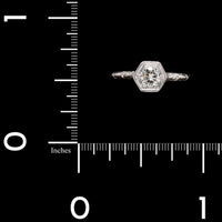 Vintage Platinum Estate Diamond Engagement Ring