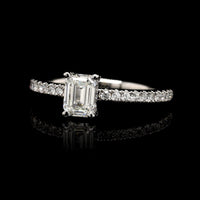 Platinum Estate Diamond Engagement Ring