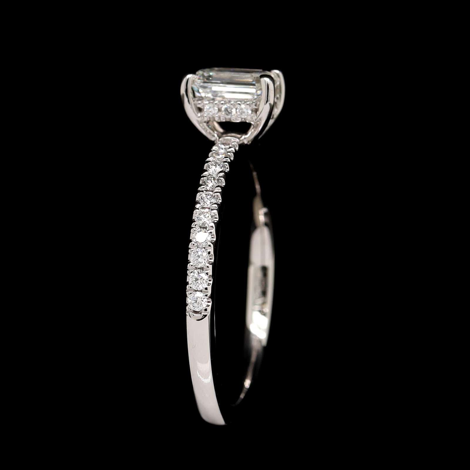 Platinum Estate Diamond Engagement Ring
