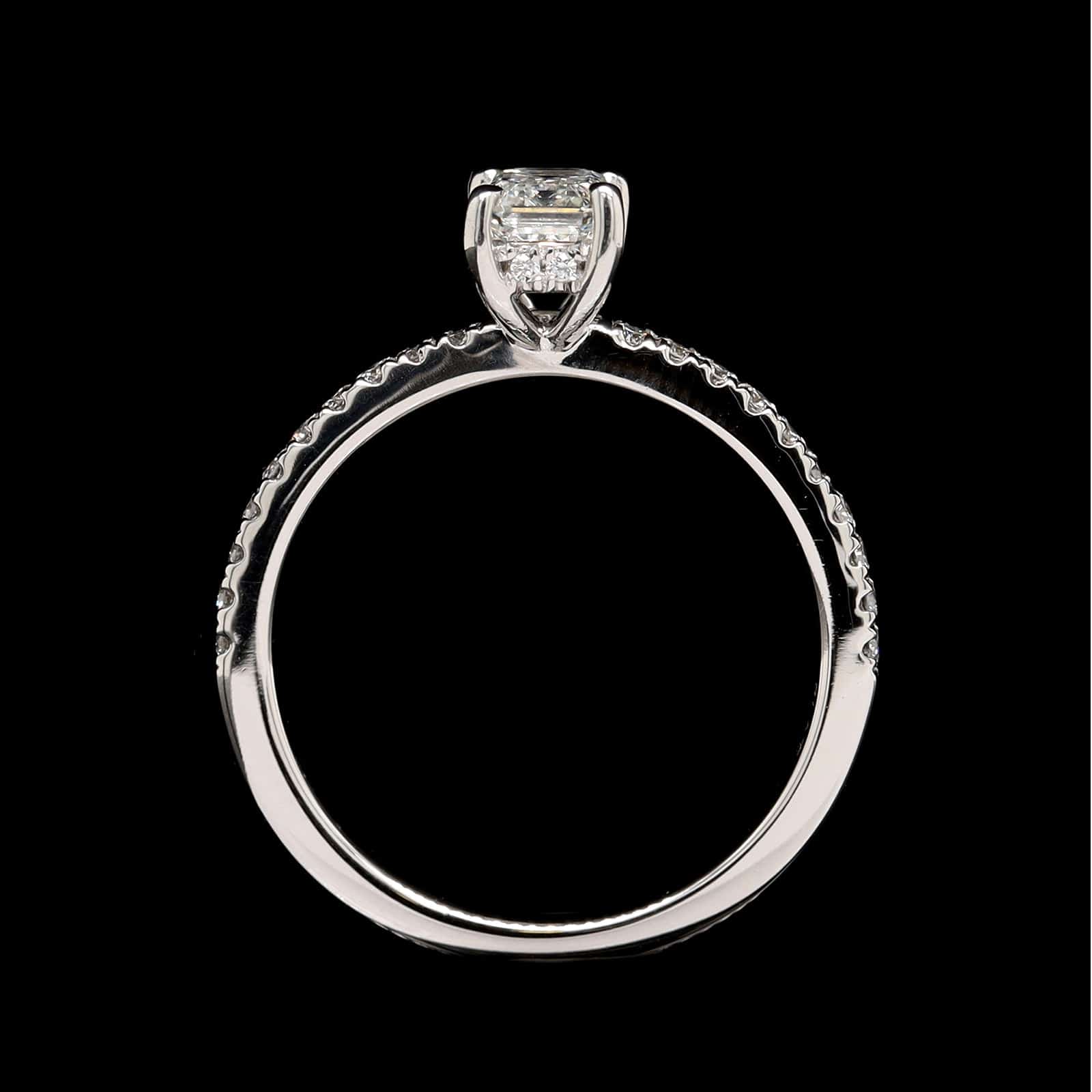 Platinum Estate Diamond Engagement Ring