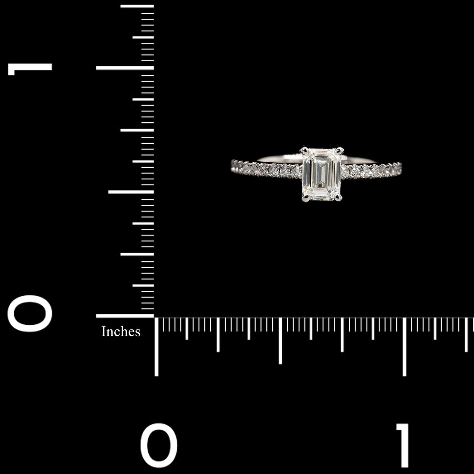 Platinum Estate Diamond Engagement Ring