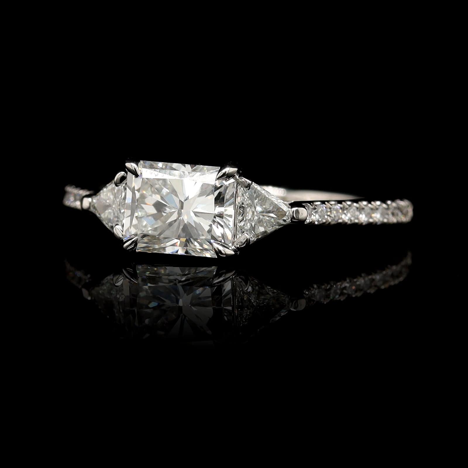 Platinum Estate Diamond Engagement Ring