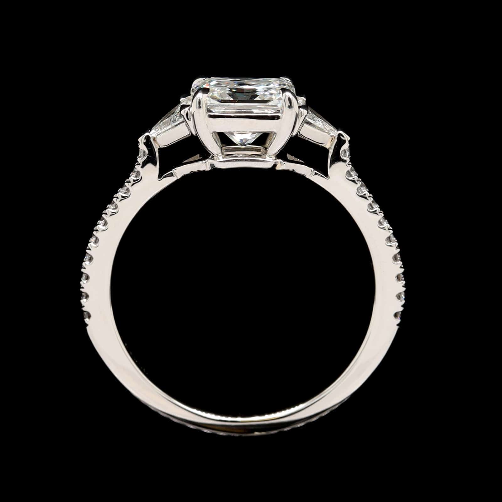 Platinum Estate Diamond Engagement Ring