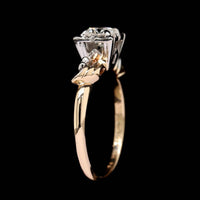 Vintage Orange Blossom 14K Two-tone Gold Estate Diamond Engagement Ring