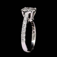 14K White Gold Estate Diamond Engagement Ring