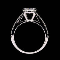 14K White Gold Estate Diamond Engagement Ring