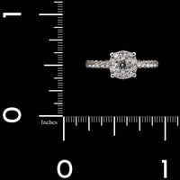 14K White Gold Estate Diamond Engagement Ring