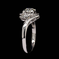 14K White Gold Estate Diamond Ring