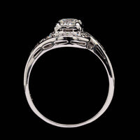 14K White Gold Estate Diamond Ring