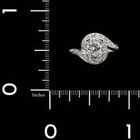 14K White Gold Estate Diamond Ring