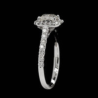 14K White Gold Estate Diamond Engagement Ring