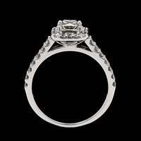 14K White Gold Estate Diamond Engagement Ring