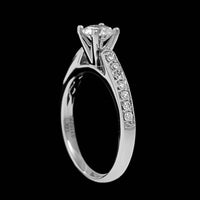 14K White Gold Estate Diamond Engagement Ring