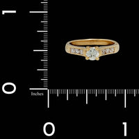 14K Yellow Gold Estate Diamond Engagement Ring