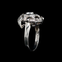 14K White Gold Estate Diamond Ring
