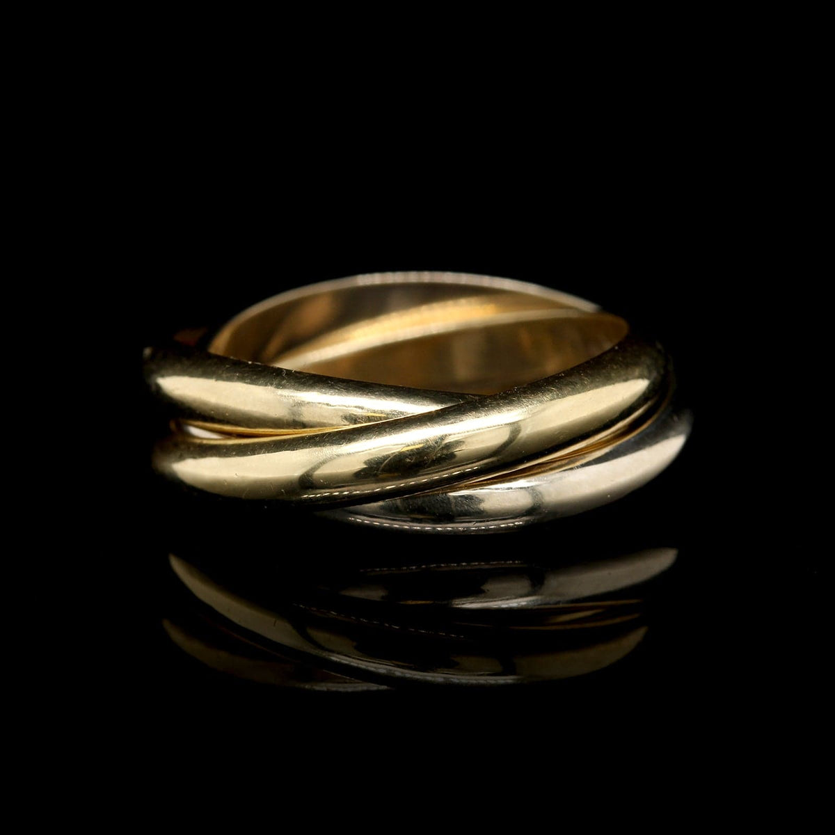 MC. Paris 18K Tricolor Gold Estate Rolling Ring