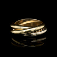 MC. Paris 18K Tricolor Gold Estate Rolling Ring